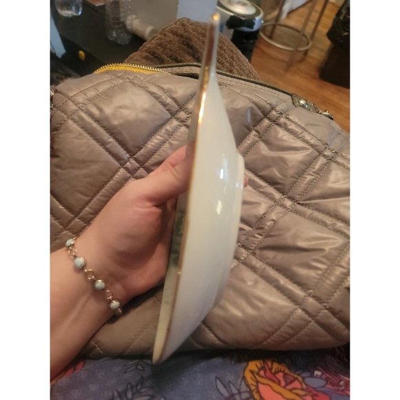 Handpainted And Signed J. Kirby 1967 Limoges Dresser Tray Charger Poinsettia - Picture 2 of 10